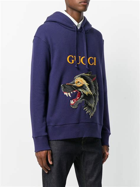 gucci wolf hoodie cheap